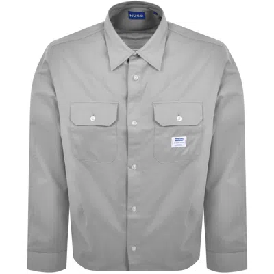 HUGO BLUE HUGO BLUE EKYNONE LONG SLEEVE SHIRT GREY