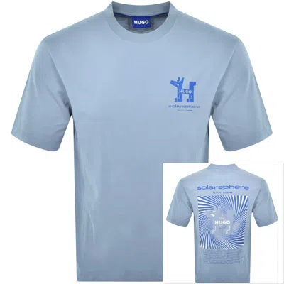 HUGO BLUE HUGO BLUE NEDIX T SHIRT LIGHT BLUE