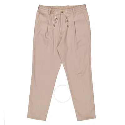 HUGO BOSS HUGO BOSS BEIGE DRAWSTRING TROUSERS