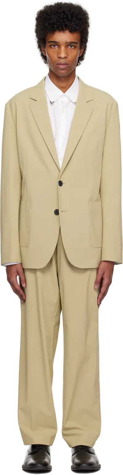 HUGO BOSS BEIGE SLIM-FIT SUIT