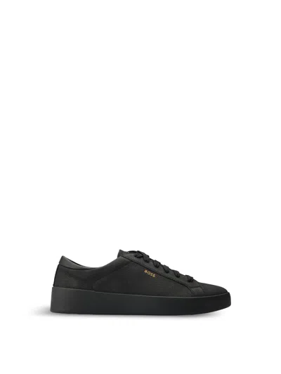 HUGO BOSS MENS BOSS BELWAR TENN TRAINERS