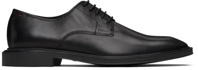 HUGO BOSS BLACK RUBBER-SOLE LEATHER DERBYS
