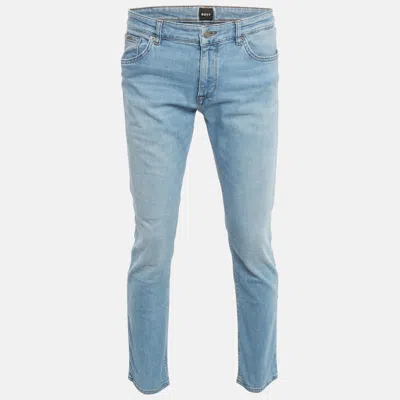HUGO BOSS BOSS BY HUGO BOSS BLUE DENIM MAINE REGULAR FIT JEANS L