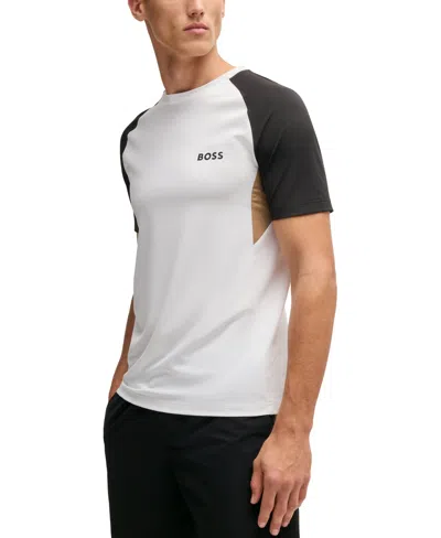 HUGO BOSS BOSS BY HUGO BOSS MEN'S ACTIVE COLOR-BLOCKED T-SHIRT