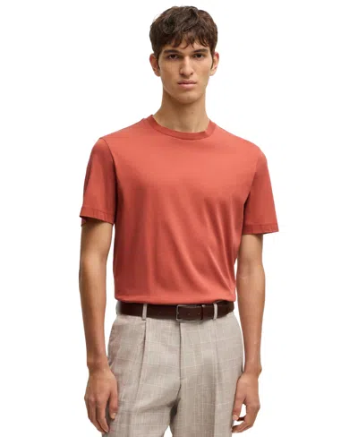 HUGO BOSS BOSS BY HUGO BOSS MEN'S REGULAR-FIT MERCERIZED-COTTON T-SHIRT