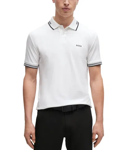 HUGO BOSS BOSS BY HUGO BOSS MEN'S SLIM-FIT STRETCH-COTTON POLO SHIRT