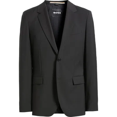 HUGO BOSS BOSS HOUSTON SOLID WOOL SUIT JACKET