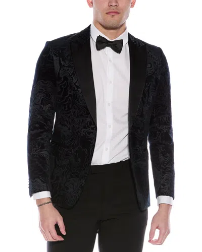 HUGO BOSS BOSS HUGO BOSS SLIM FIT JACQUARD VELVET JACKET