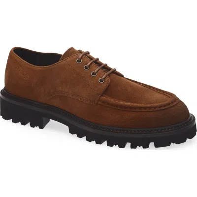 HUGO BOSS BOSS JULIO LUGGED MOC TOE SUEDE DERBY