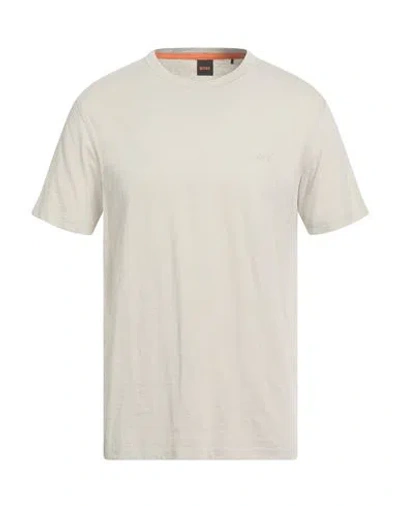 HUGO BOSS BOSS MAN T-SHIRT BEIGE SIZE 3XL COTTON