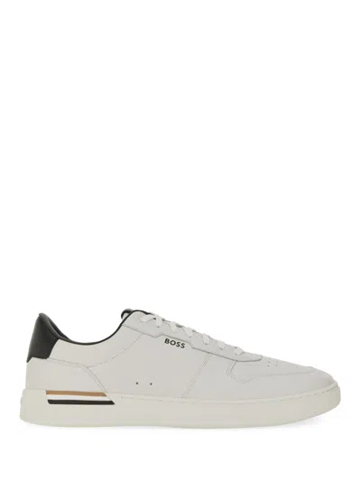 HUGO BOSS BOSS MEN LEATHER SNEAKER