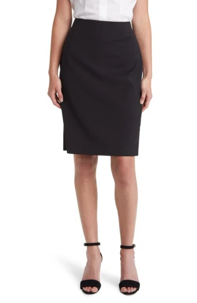 HUGO BOSS BOSS VILEAH WOOL PENCIL SKIRT
