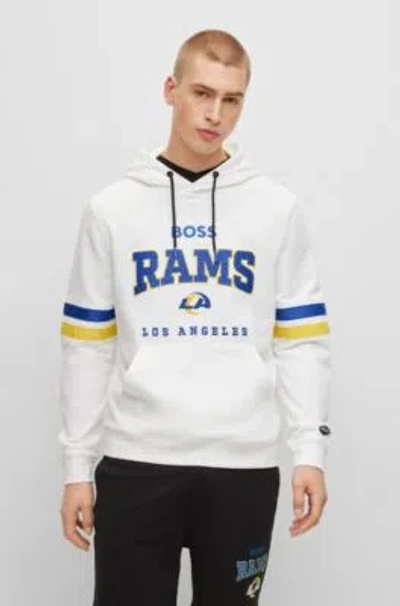 HUGO BOSS BOSS X NFL COTTON-TERRY HOODIE WITH COLLABORATIVE BRANDING
