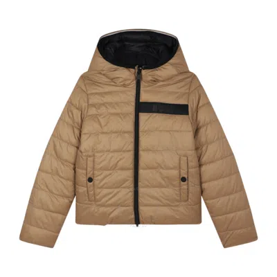 HUGO BOSS HUGO BOSS BOYS LOGO-APPLIQUE PADDED JACKET