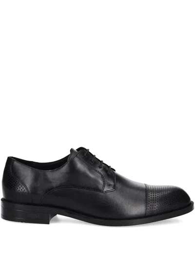 HUGO BOSS COLBY PERFORATED-CAP DERBY SHOES