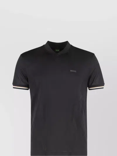 HUGO BOSS CREW NECK RIBBED T-SHIRT
