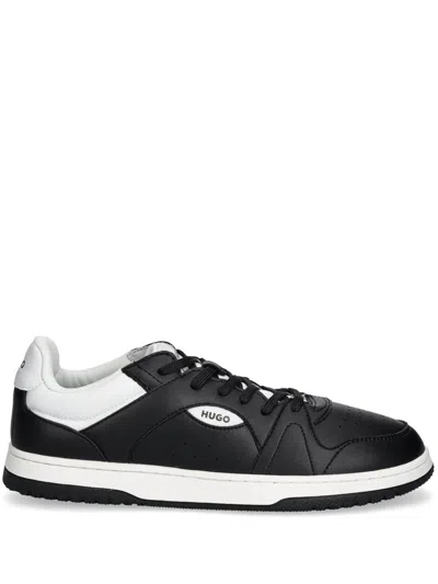 HUGO BOSS FAUX-LEATHER SNEAKERS