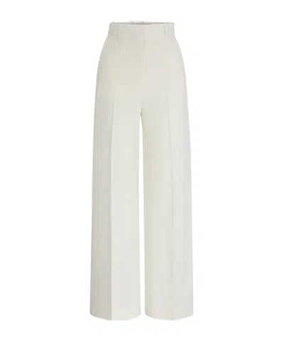 HUGO BOSS HIGH-WAIST CREPE PALAZZO PANTS