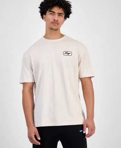 HUGO BOSS HUGO BY HUGO BOSS MEN'S EMBROIDERED HUGO CHAIN STITCH T-SHIRT