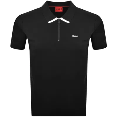 HUGO BOSS HUGO DALOMINO POLO T SHIRT BLACK