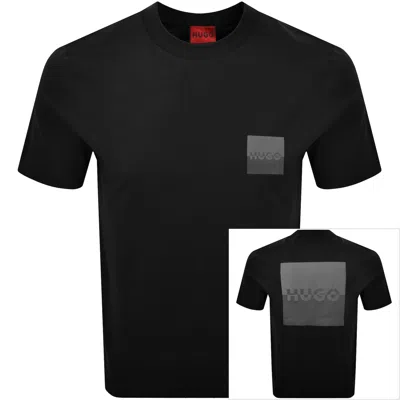 HUGO BOSS HUGO DUSPLITO T SHIRT BLACK