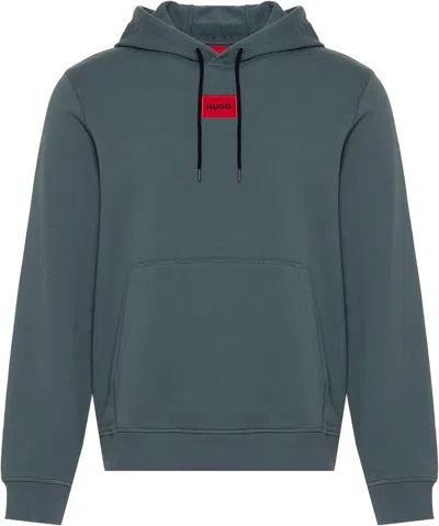 HUGO BOSS HUGO MEN'S DARATSCHI 214 PULLOVER HOODIE, LAVA SMOKE