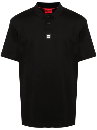 HUGO BOSS INTERLOCK-COTTON POLO SHIRT