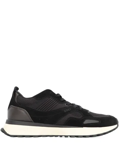 HUGO BOSS JONAH MESH-PANELLED SNEAKERS