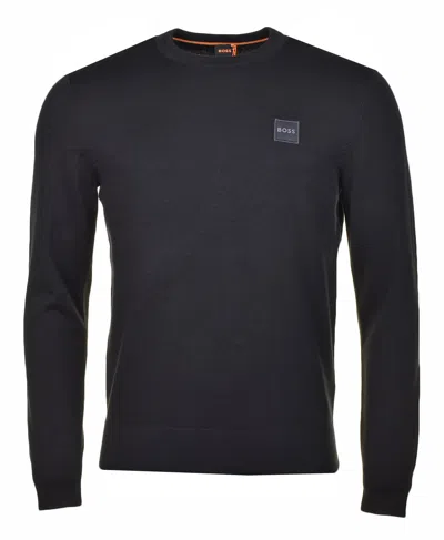 HUGO BOSS KANOVANO KNITTED JUMPER BLACK