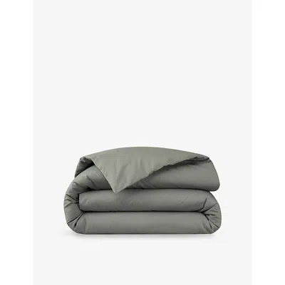 HUGO BOSS KHAKI BE BOSS COTTON DUVET COVER