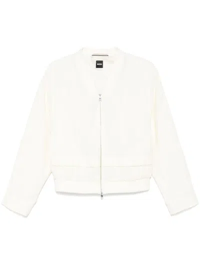 HUGO BOSS LAYERED-EFFECT BOMBER JACKET