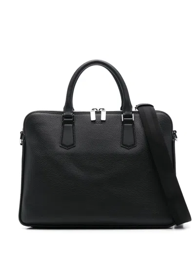 HUGO BOSS LEATHER LAPTOP BAG
