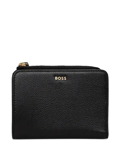 HUGO BOSS LEATHER ZIP-AROUND WALLET