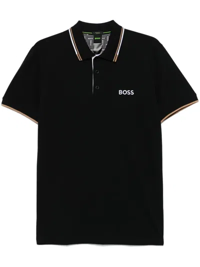 HUGO BOSS LOGO-EMBROIDERED POLO SHIRT