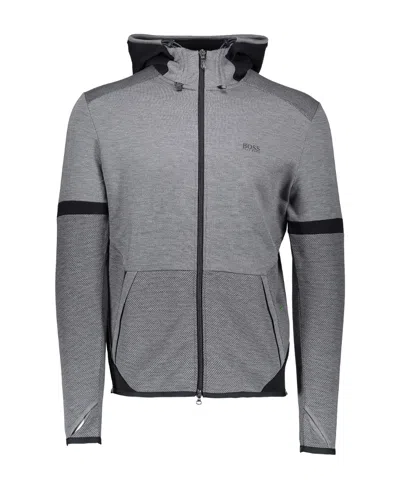 HUGO BOSS LOGO HOODED CASUAL JACKET