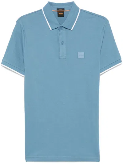 HUGO BOSS LOGO-PATCH POLO SHIRT