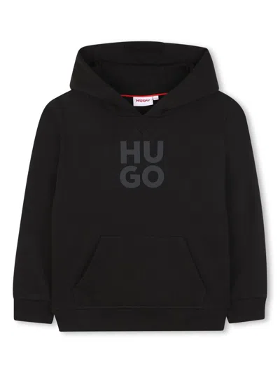 HUGO BOSS LOGO-PRINT HOODIE