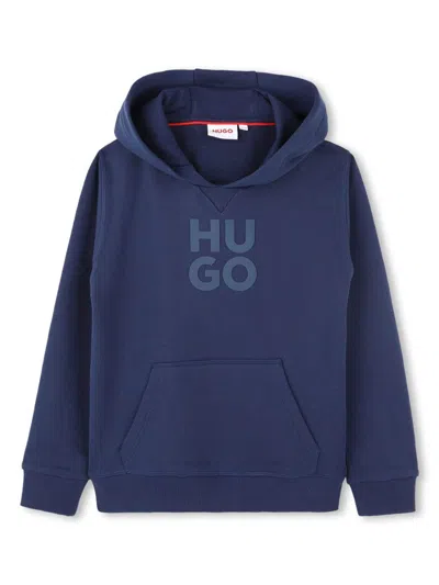 HUGO BOSS LOGO-PRINT HOODIE