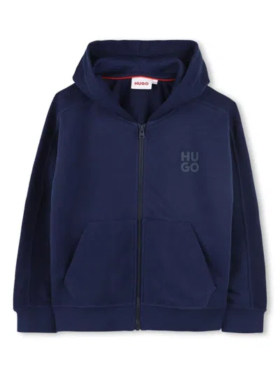 HUGO BOSS LOGO-PRINT HOODIE