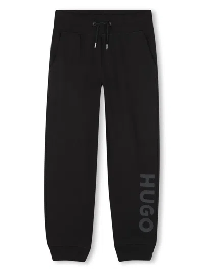 HUGO BOSS LOGO-PRINT TRACK PANTS