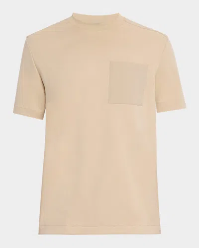 HUGO BOSS MEN'S TAUT OVERSIZED-POCKET CREWNECK T-SHIRT