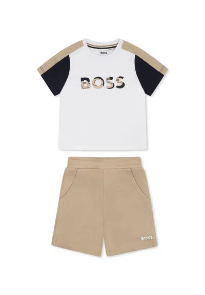 HUGO BOSS MULTICOLOR SUIT FOR BABY BOY WITH LOGO