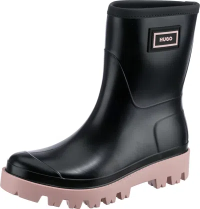 HUGO BOSS NEU HUGO ATHENA BOOTIE GUMMISTIEFEL 23970158 FÜR DAMEN