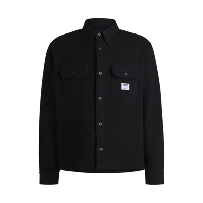 HUGO BOSS OVERSIZE-FIT SHIRT IN STRUCTURED COTTON