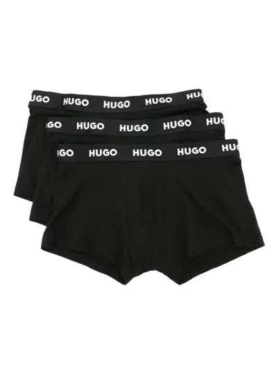 HUGO BOSS PACK OF THREE LOGO-WAISTBAND BOXER BRIEFS