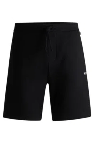 HUGO BOSS PAJAMA SHORTS WITH EMBROIDERED LOGO