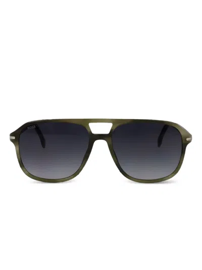 HUGO BOSS PILOT-FRAME SUNGLASSES