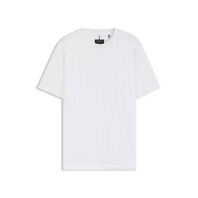 HUGO BOSS PORSCHE X HOUNDSTOOTH-PATTERNED T-SHIRT IN MERCERIZED COTTON