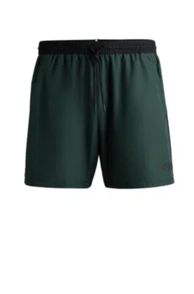 HUGO BOSS QUICK-DRY SWIM SHORTS WITH CONTRAST DETAILS