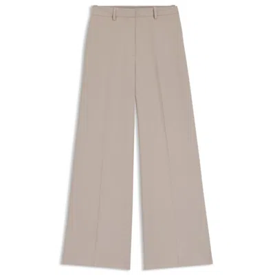 HUGO BOSS REGULAR-FIT PANTS WITH WIDE LEG IN STRETCH FABRIC